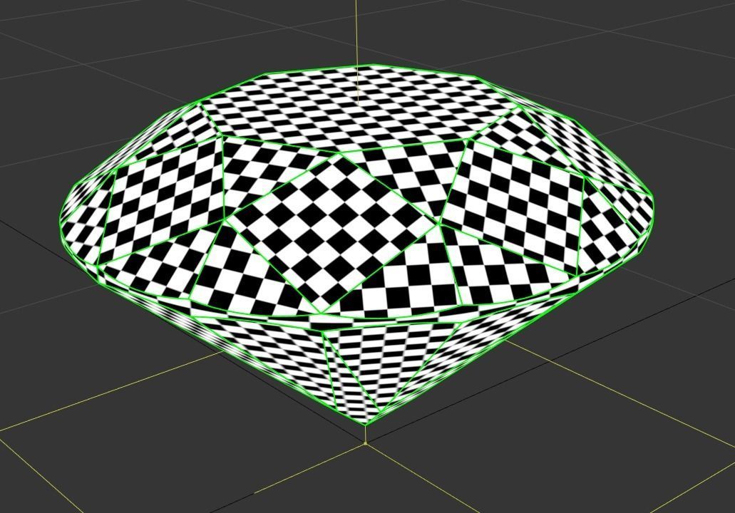 Diamond Round Cut 3D model 3D model_9