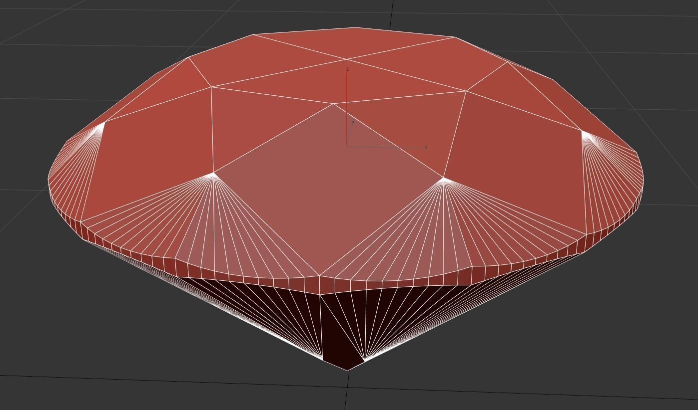 Diamond Round Cut 3D model 3D model_5