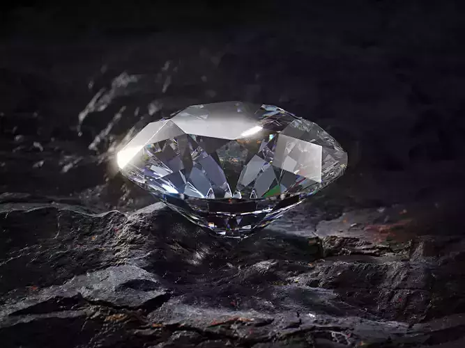 Diamond Round Cut 3D model