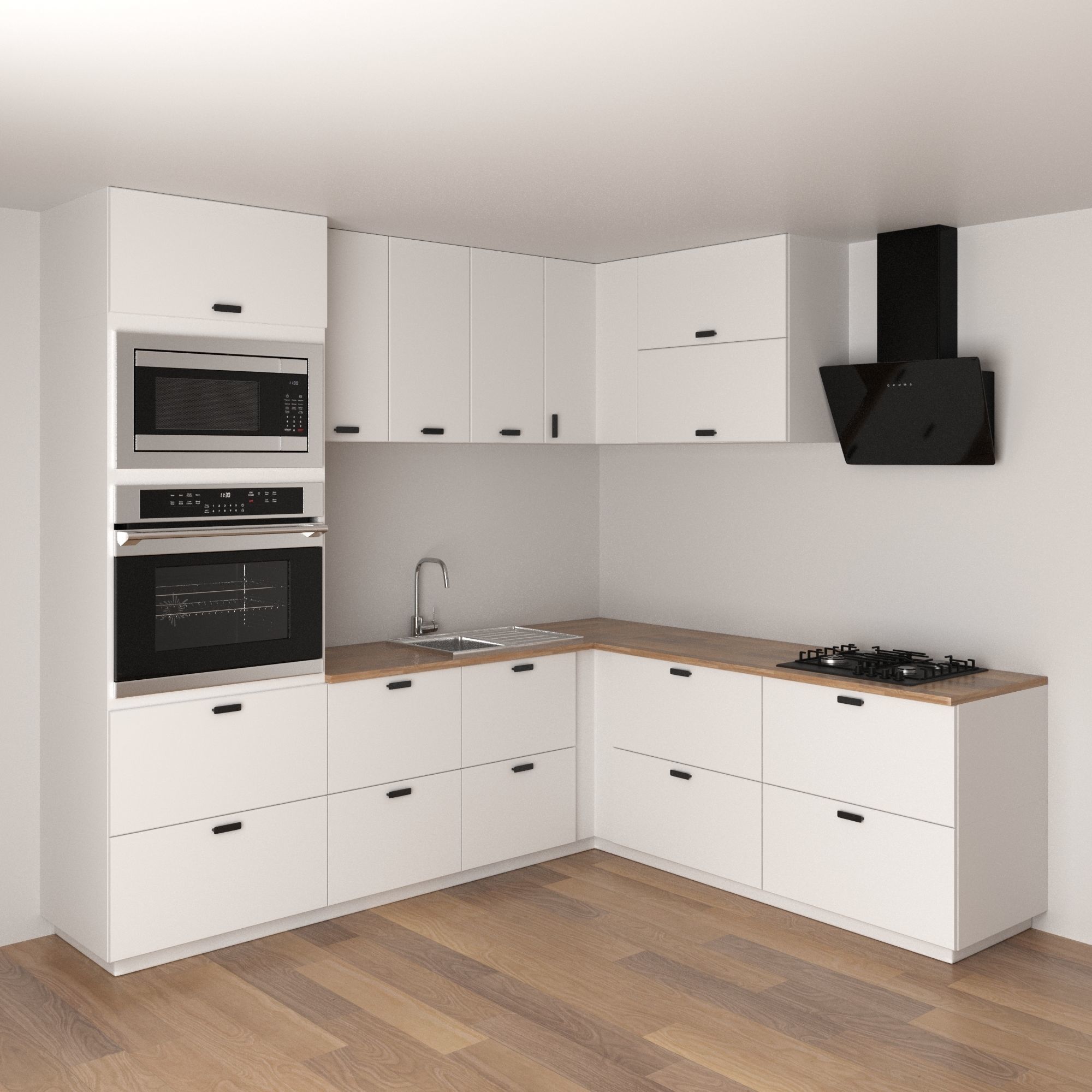 Modern kitchen KUNGSBACKA COMMON 3D model_5