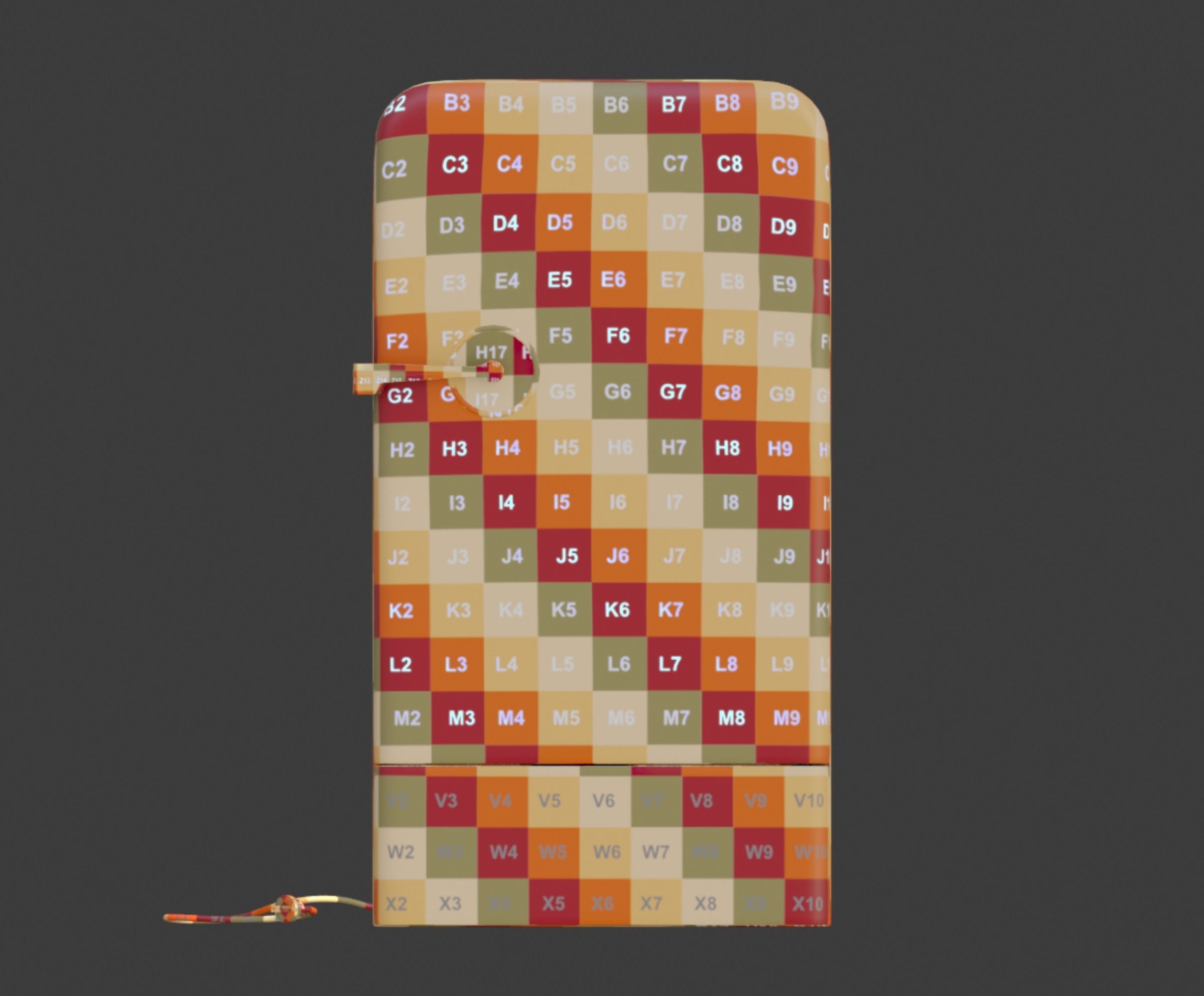 Vintage old refrigerator or fridge 3D model_5