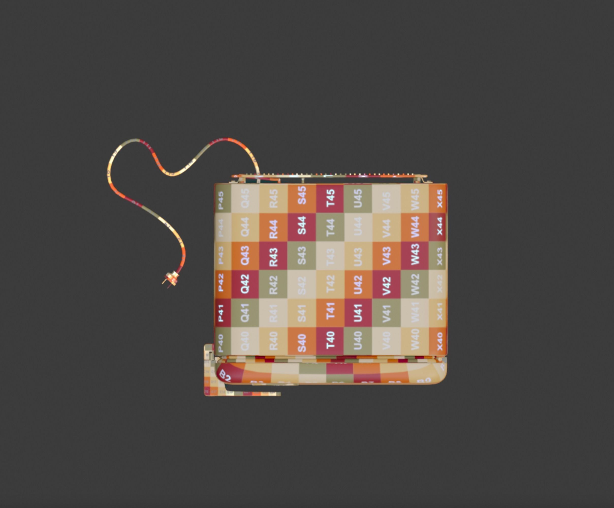 Vintage old refrigerator or fridge 3D model_17