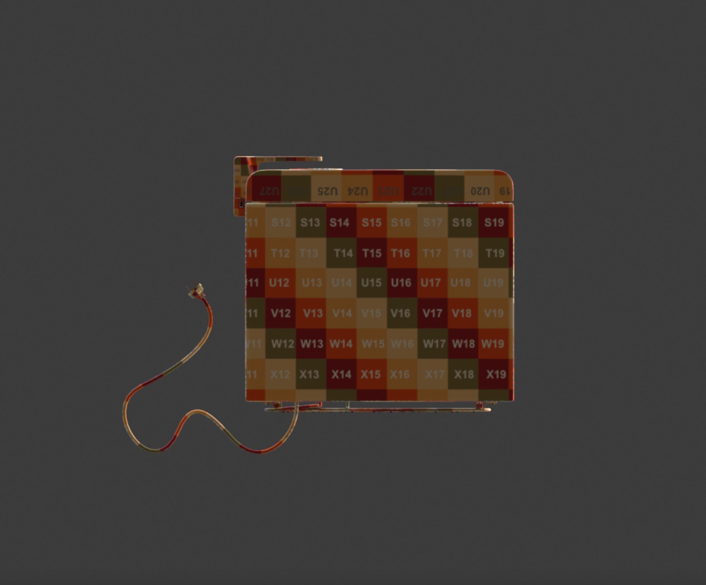 Vintage old refrigerator or fridge 3D model_21