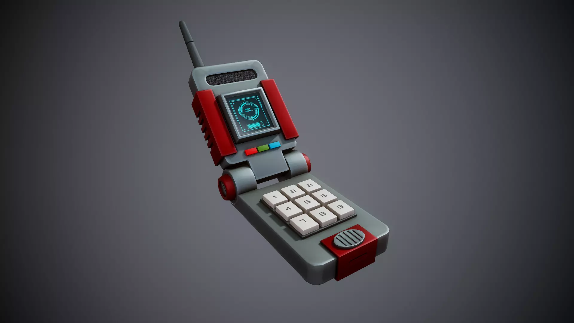 Stylized Cell Phone- Tutorial Included Low-poly 3D model_0