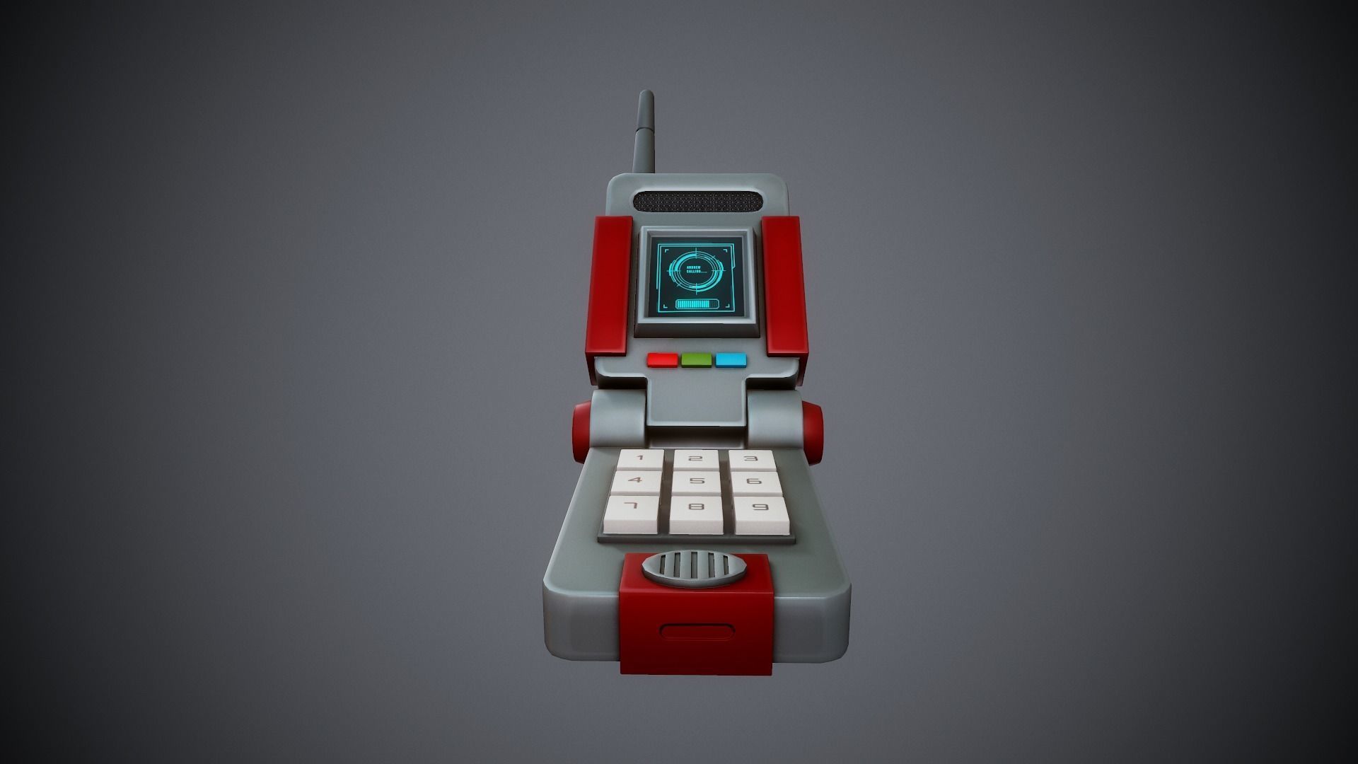 Stylized Cell Phone- Tutorial Included Low-poly 3D model_8