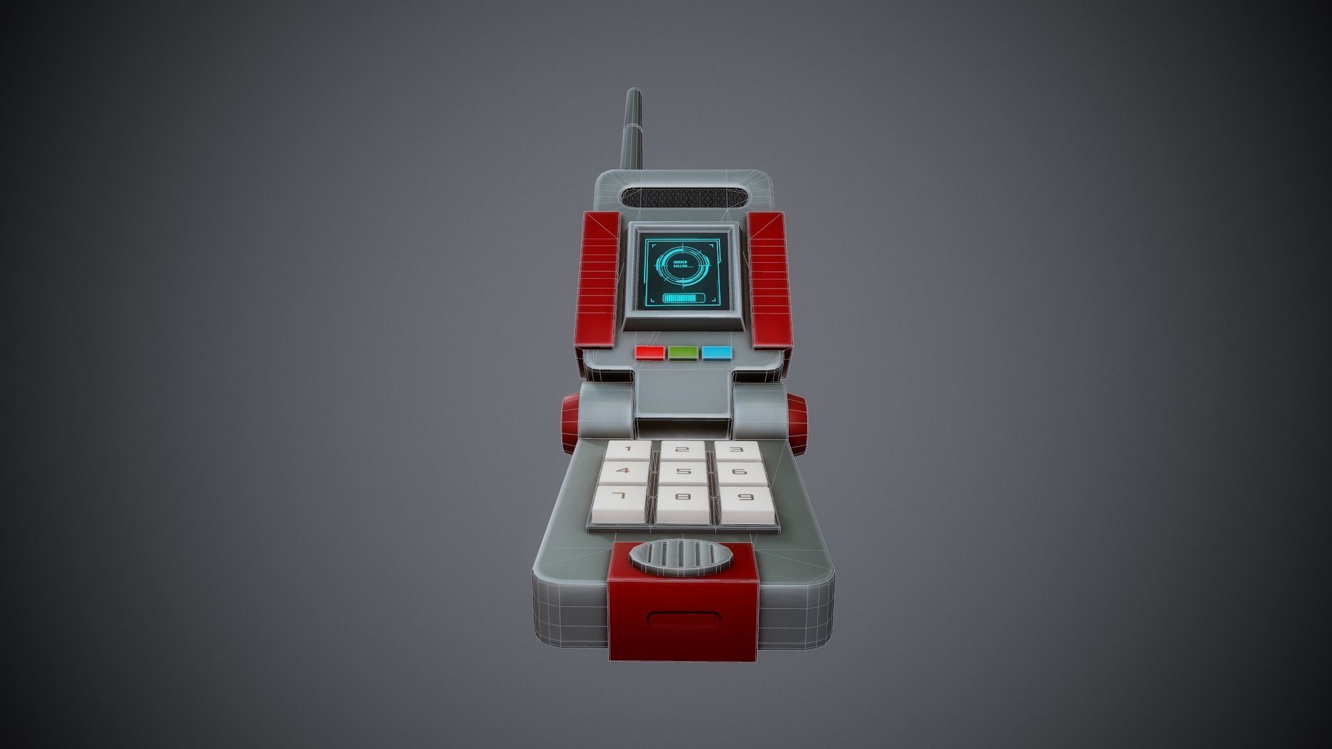 Stylized Cell Phone- Tutorial Included Low-poly 3D model_9