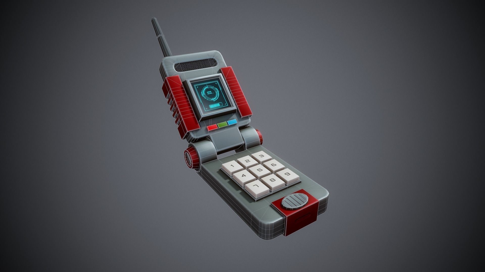 Stylized Cell Phone- Tutorial Included Low-poly 3D model_3