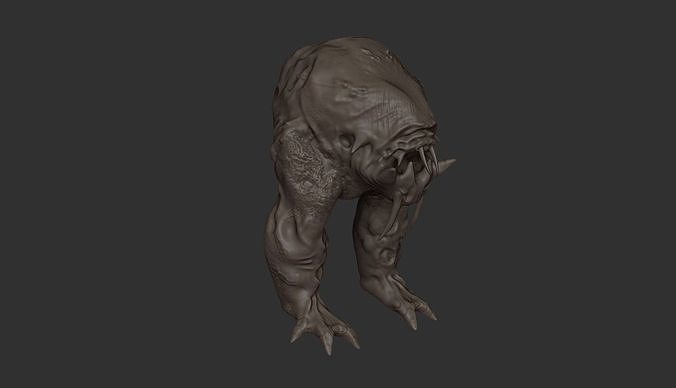Hell hunter monster 3D model