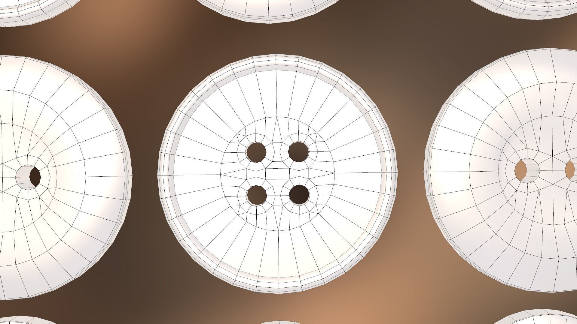 Buttons Low-poly 3D model_22