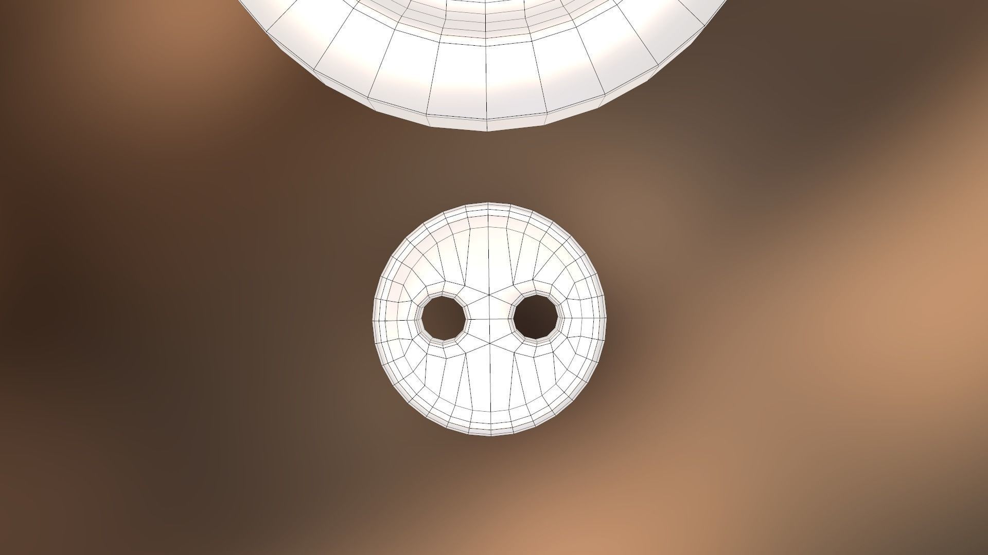 Buttons Low-poly 3D model_25