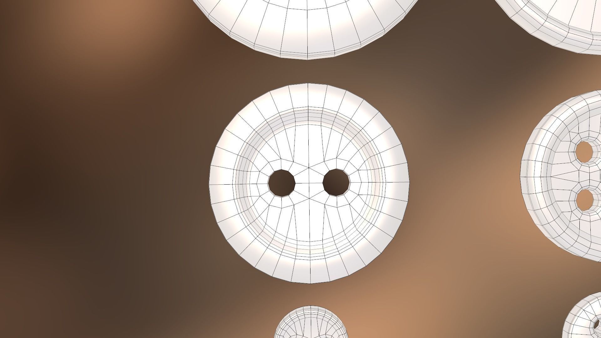 Buttons Low-poly 3D model_23