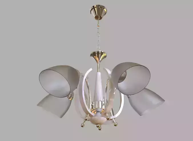 chandelier-wood-2856 modern chandelier 3D model