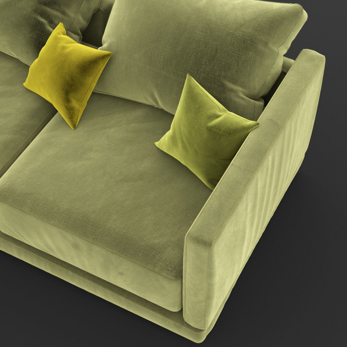 Modern fabric sofa 3D model_22