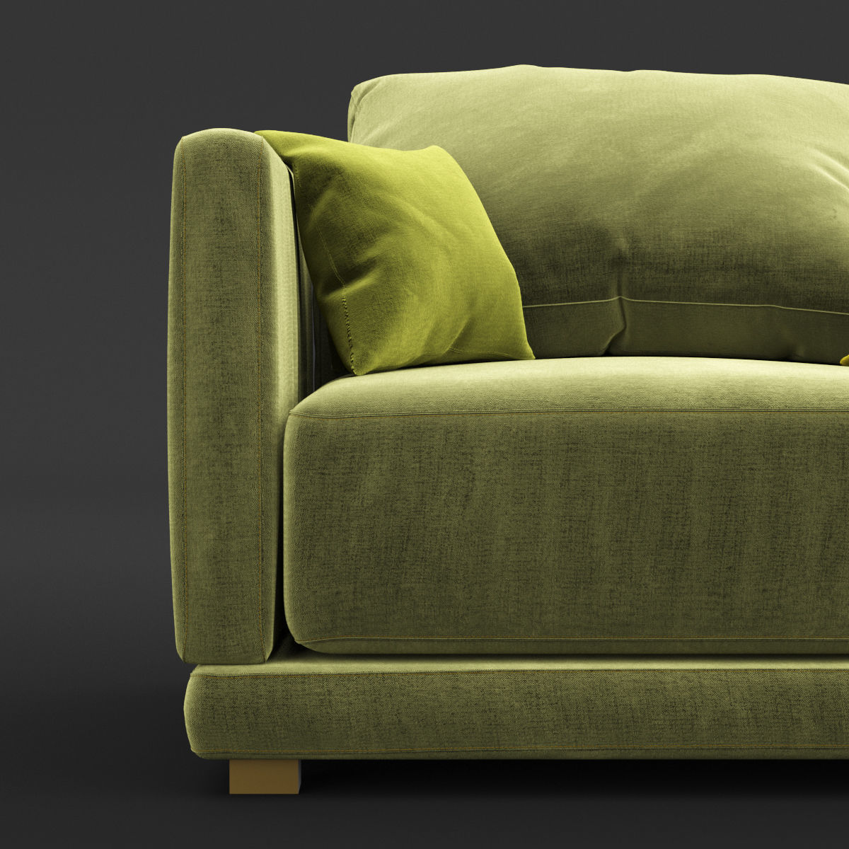 Modern fabric sofa 3D model_14