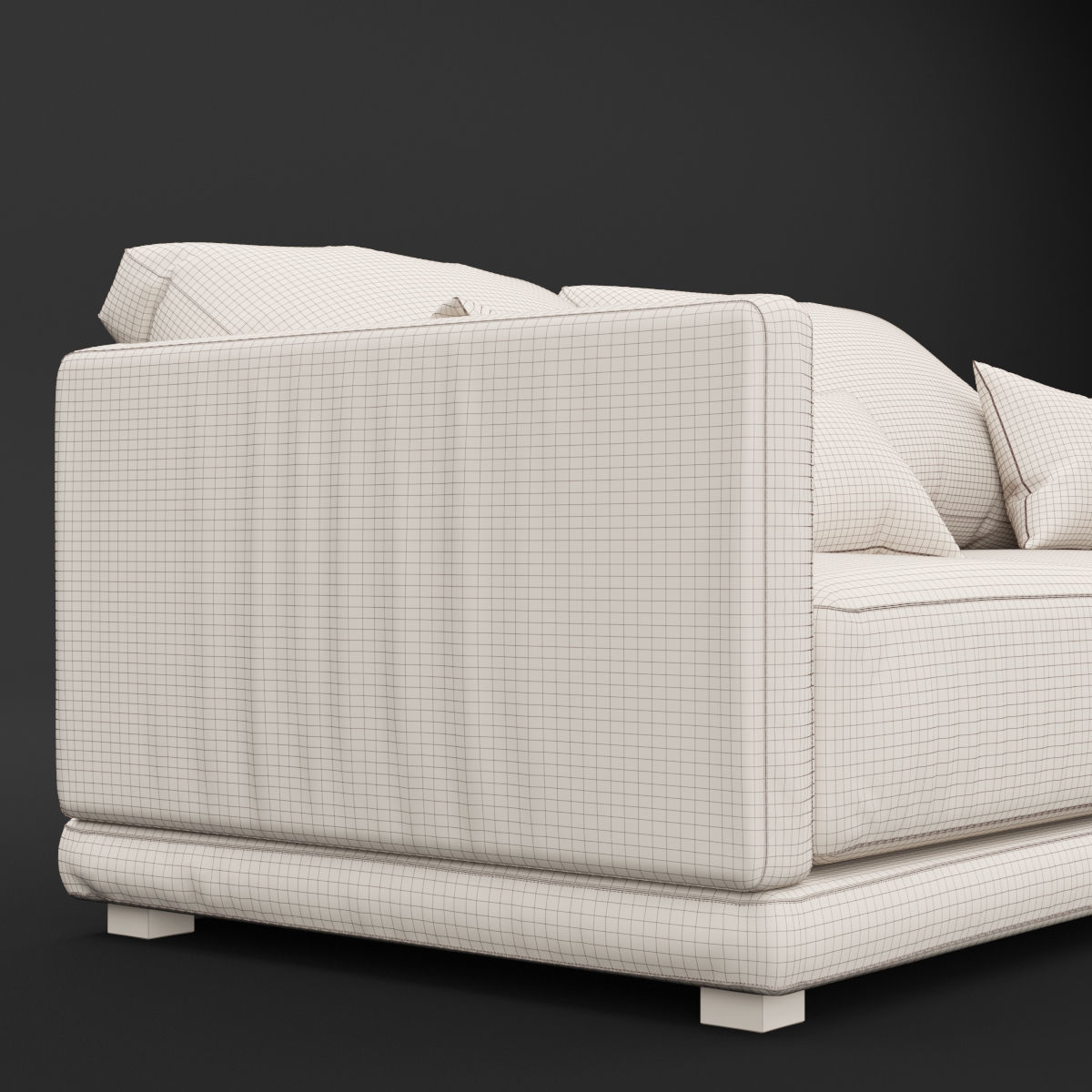 Modern fabric sofa 3D model_21