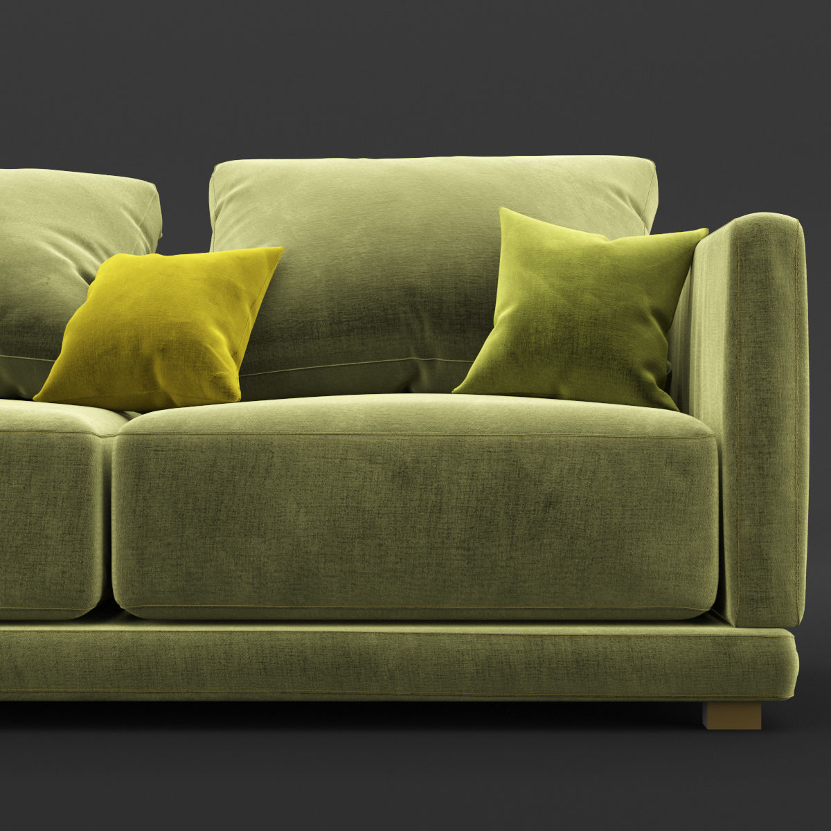 Modern fabric sofa 3D model_16
