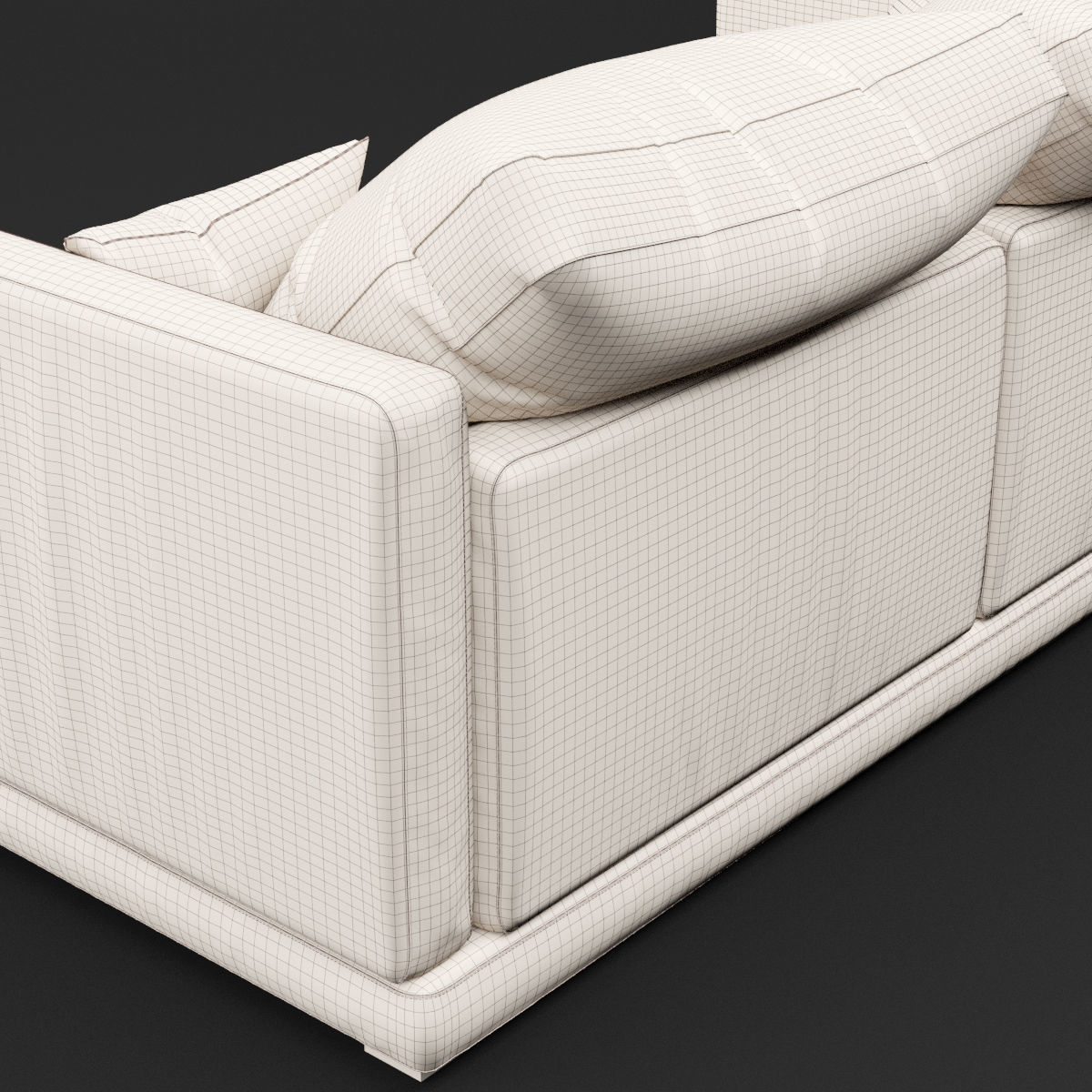 Modern fabric sofa 3D model_9