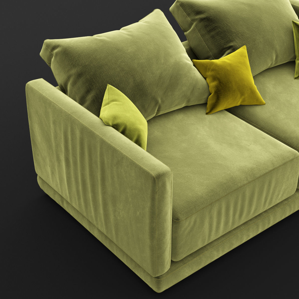 Modern fabric sofa 3D model_18