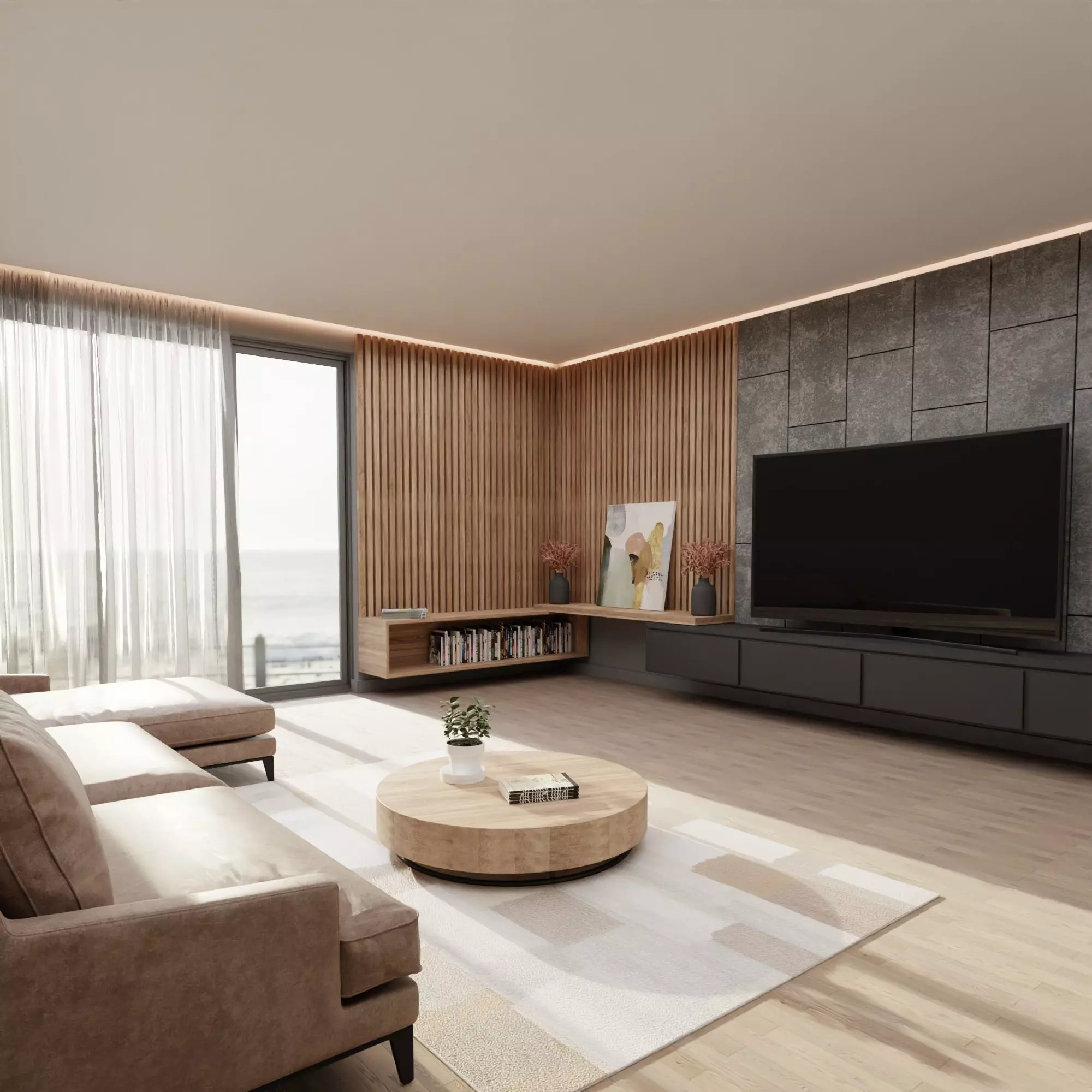 Living Room 3D model_0