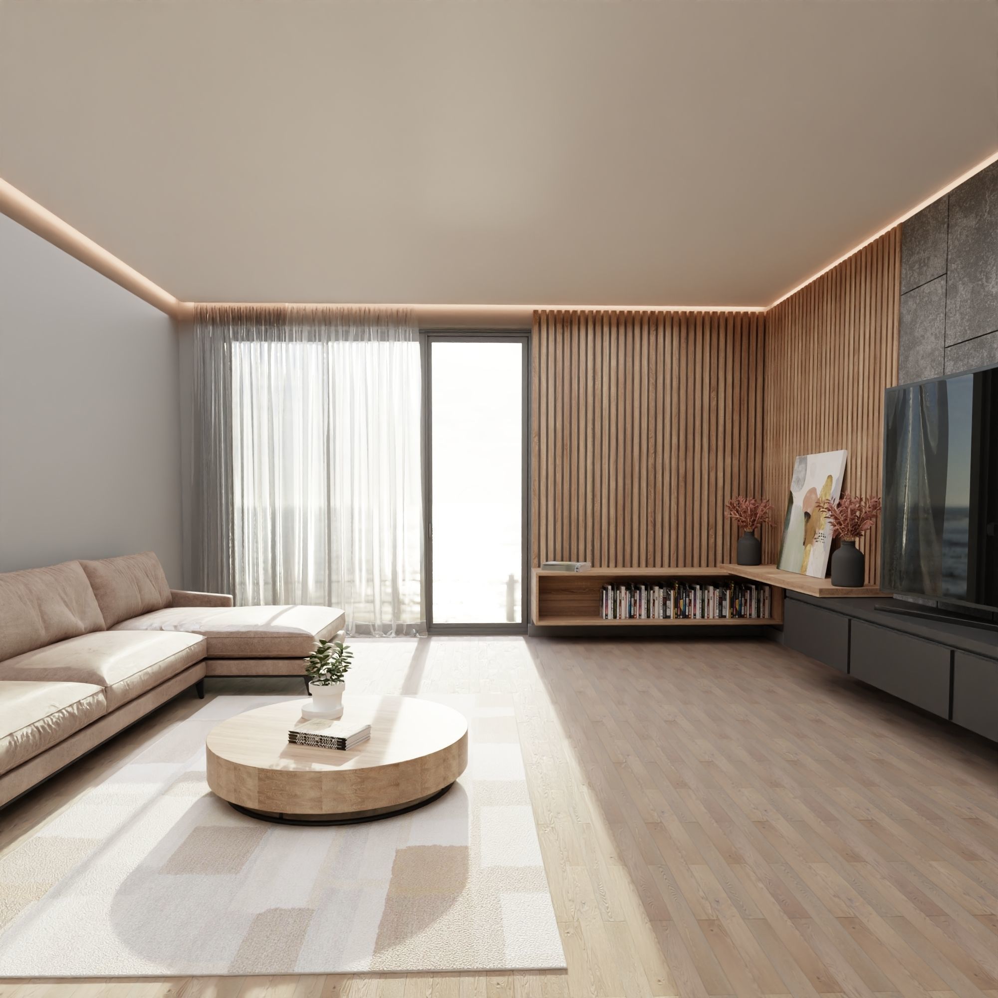 Living Room 3D model_1