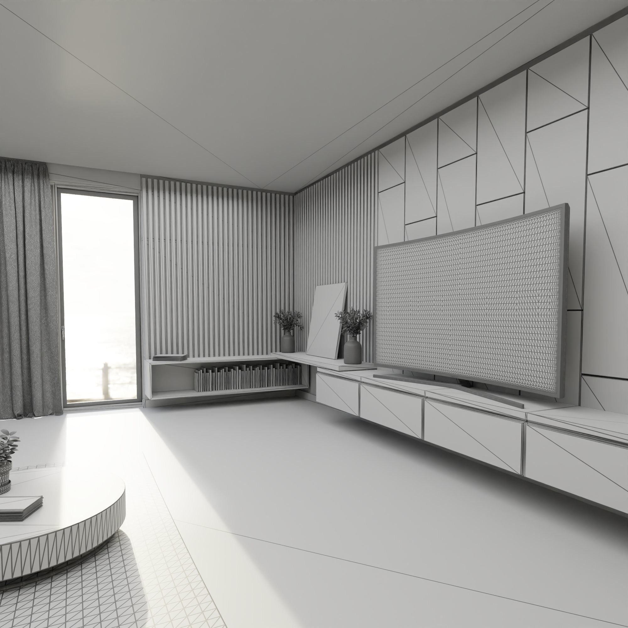 Living Room 3D model_8