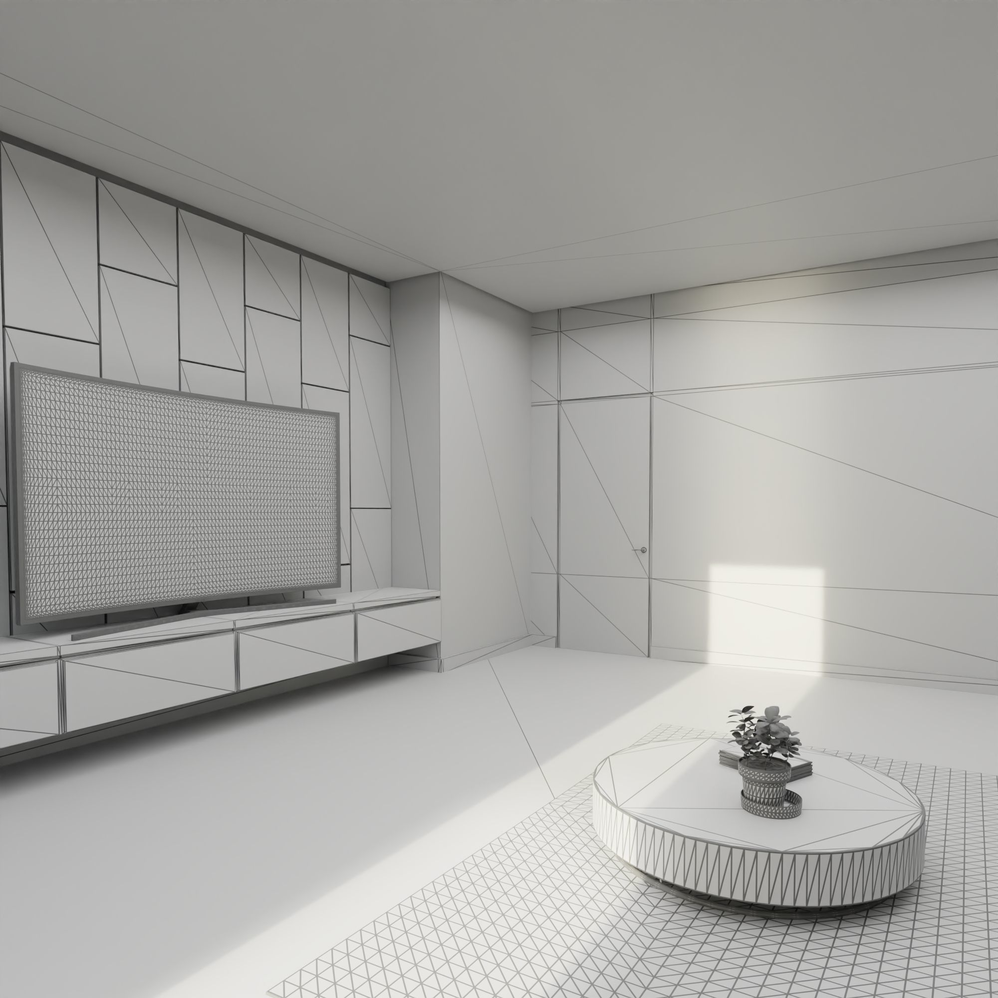 Living Room 3D model_10