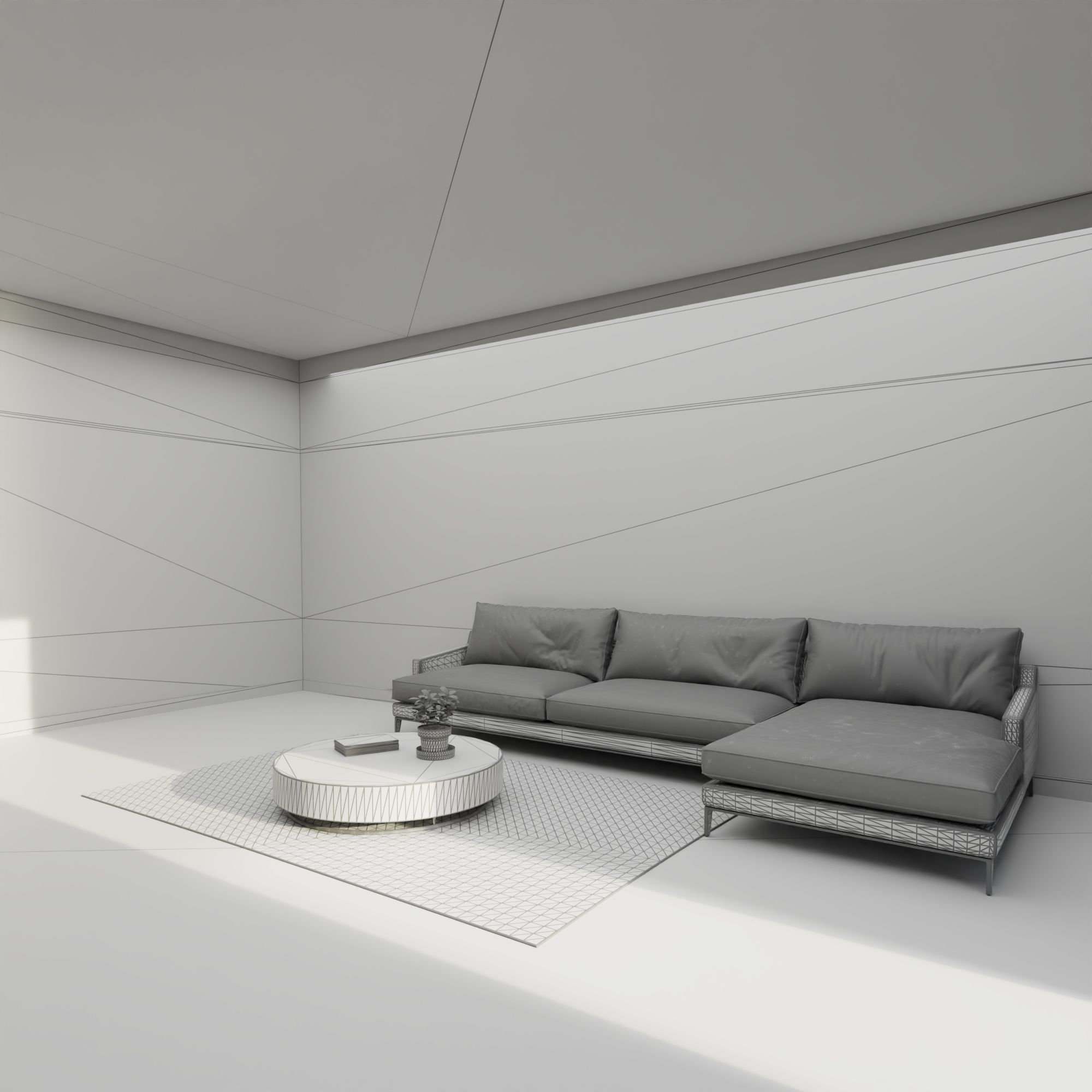 Living Room 3D model_11