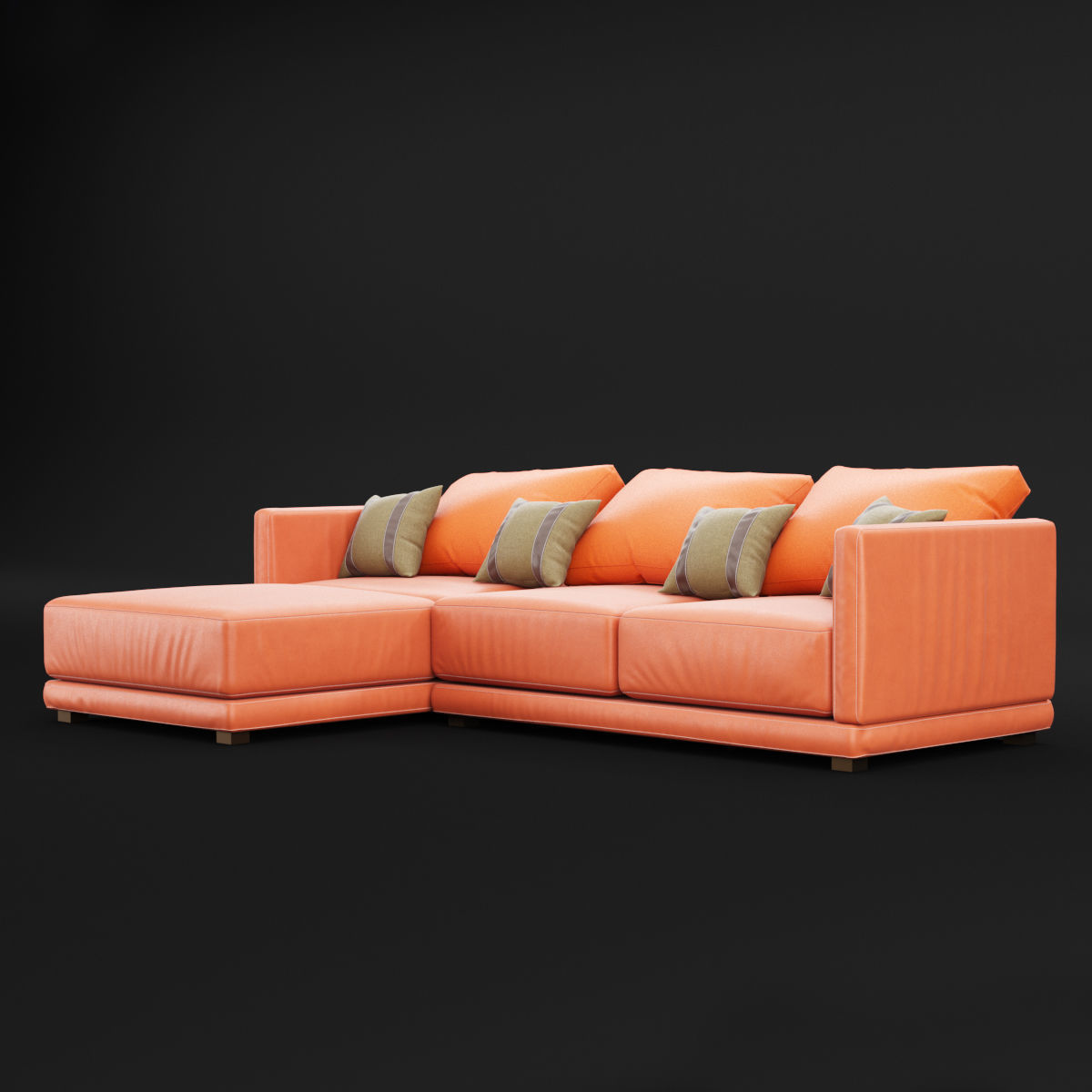 Modern angle sofa 3D model_10