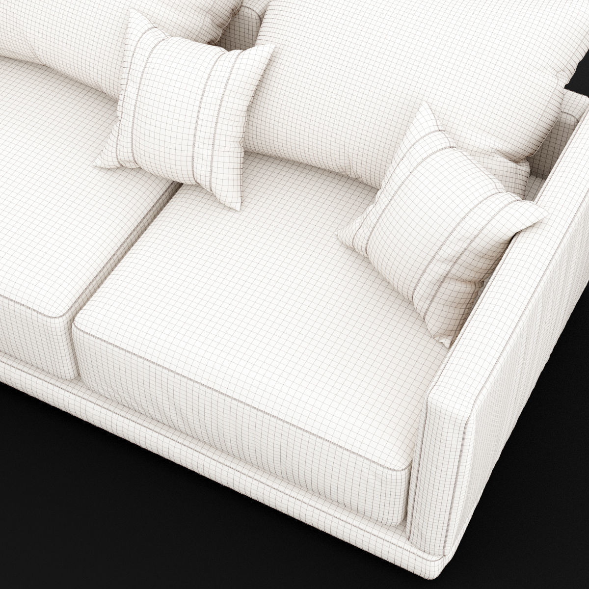 Modern angle sofa 3D model_21