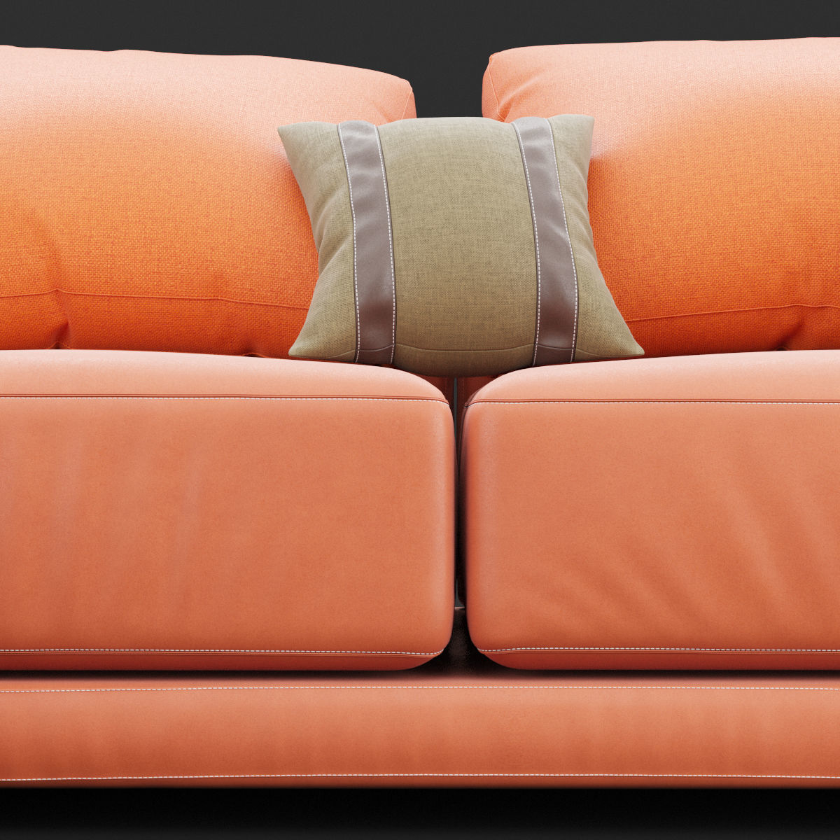 Modern angle sofa 3D model_14