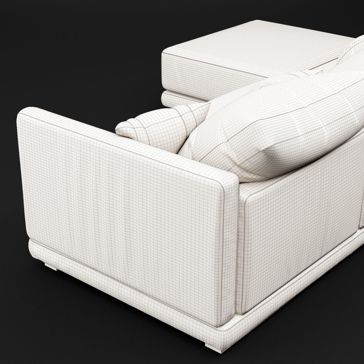 Modern angle sofa 3D model_9
