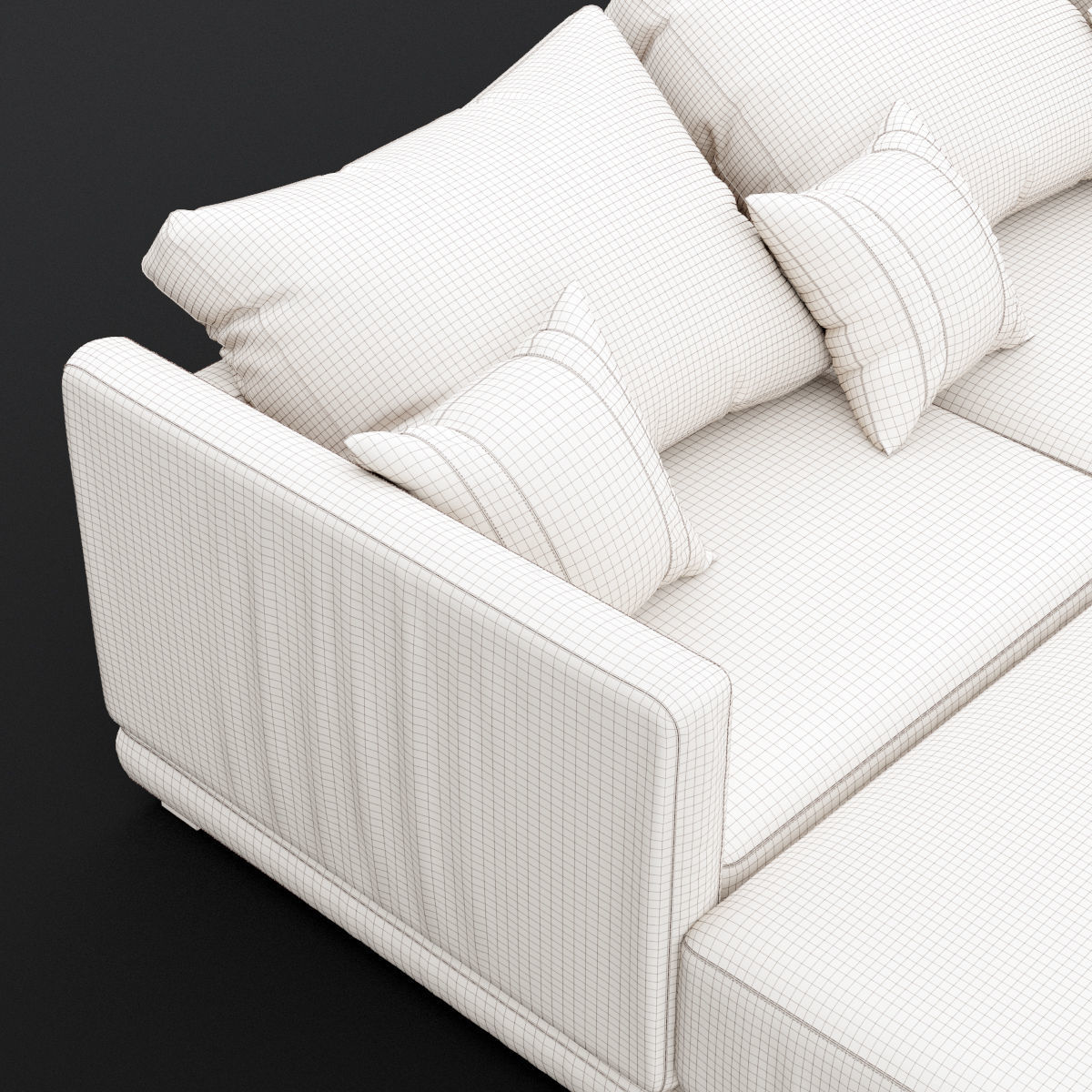Modern angle sofa 3D model_17