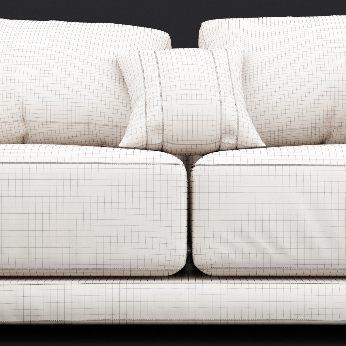 Modern angle sofa 3D model_15