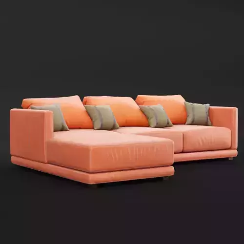 Modern angle sofa 3D model