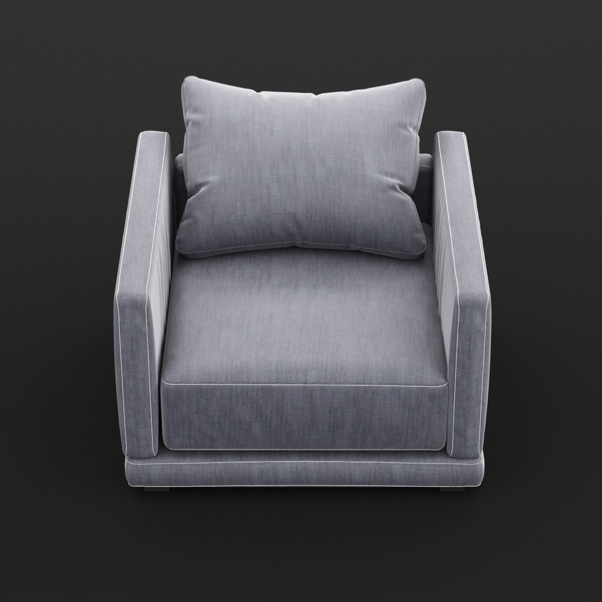 Modern cushioned furniture 3D Model Collection_3