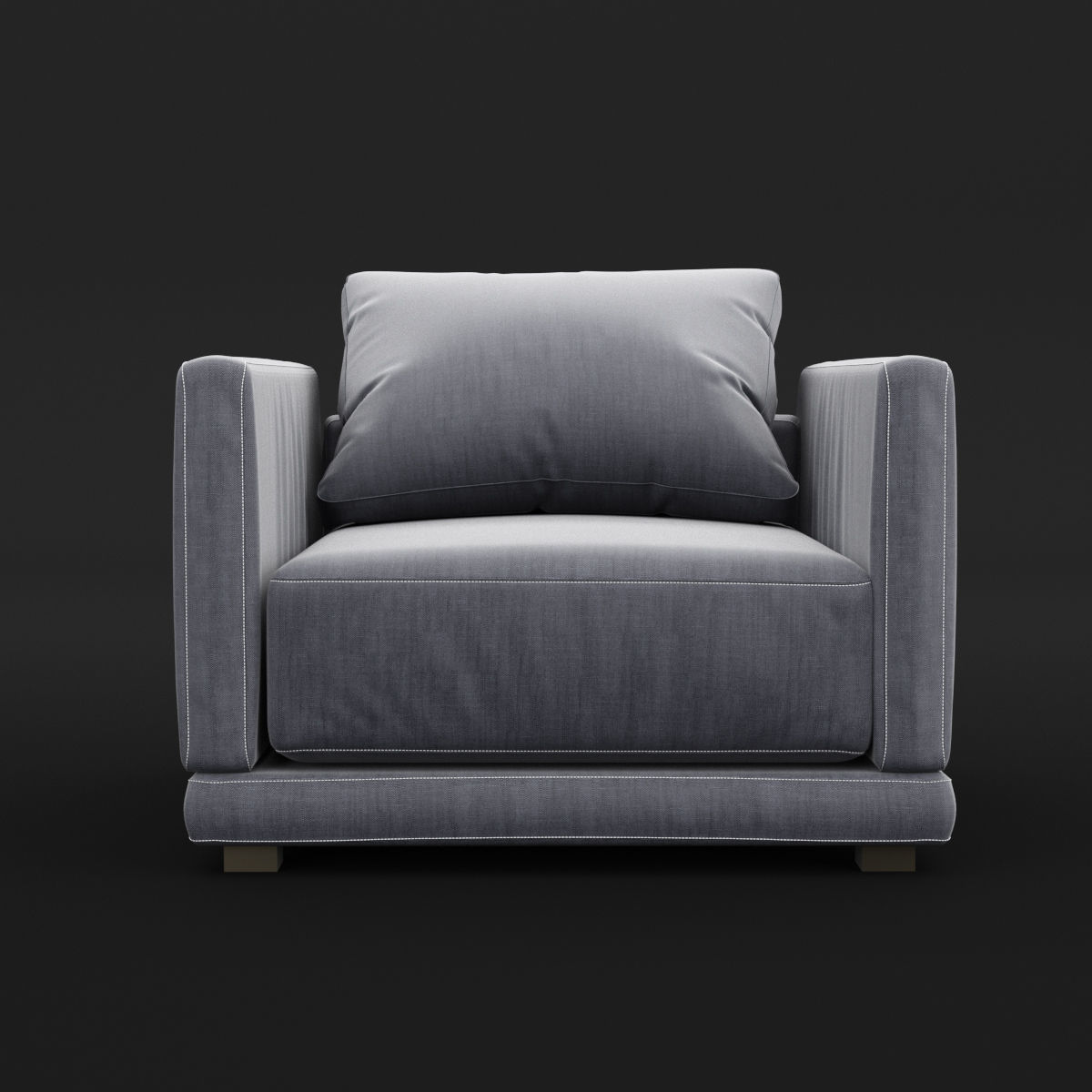 Modern cushioned furniture 3D Model Collection_2