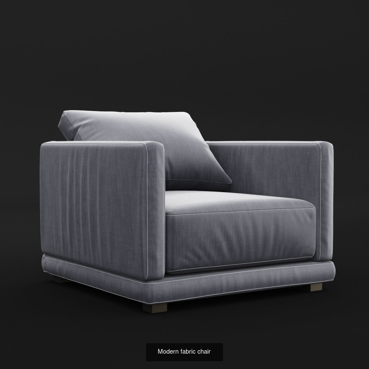 Modern cushioned furniture 3D Model Collection_1