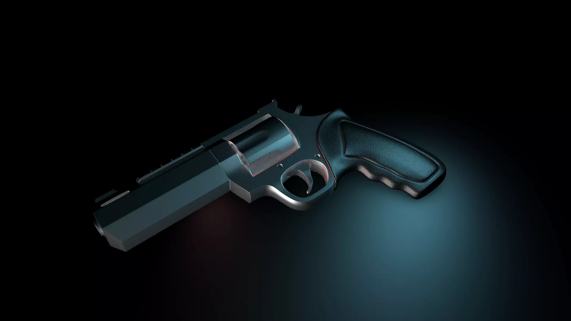 Revolver 3D Model Free low-poly 3D model