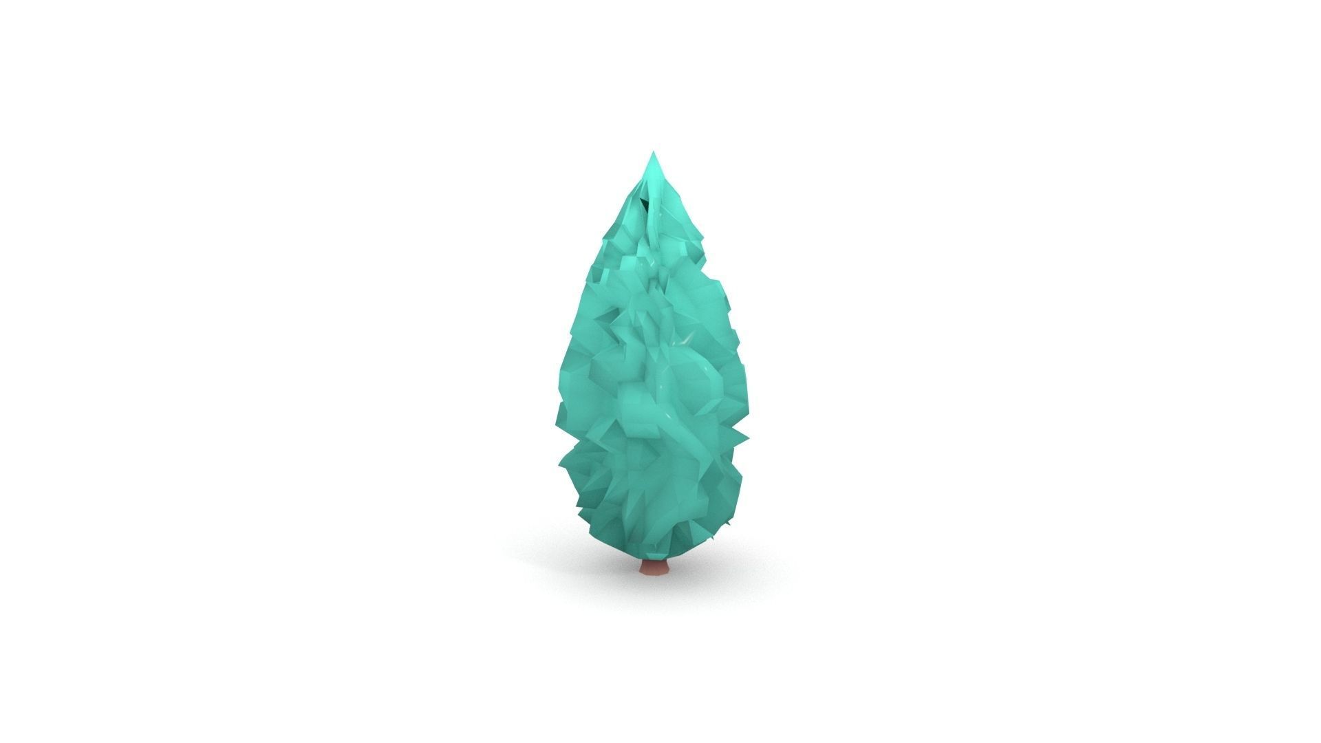 Low poly Stylized  cypress collection Low-poly 3D model_16
