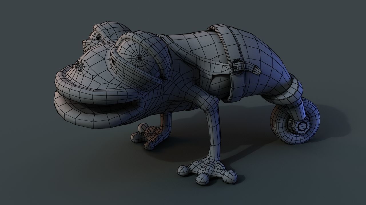 Strange frog 3D model_5