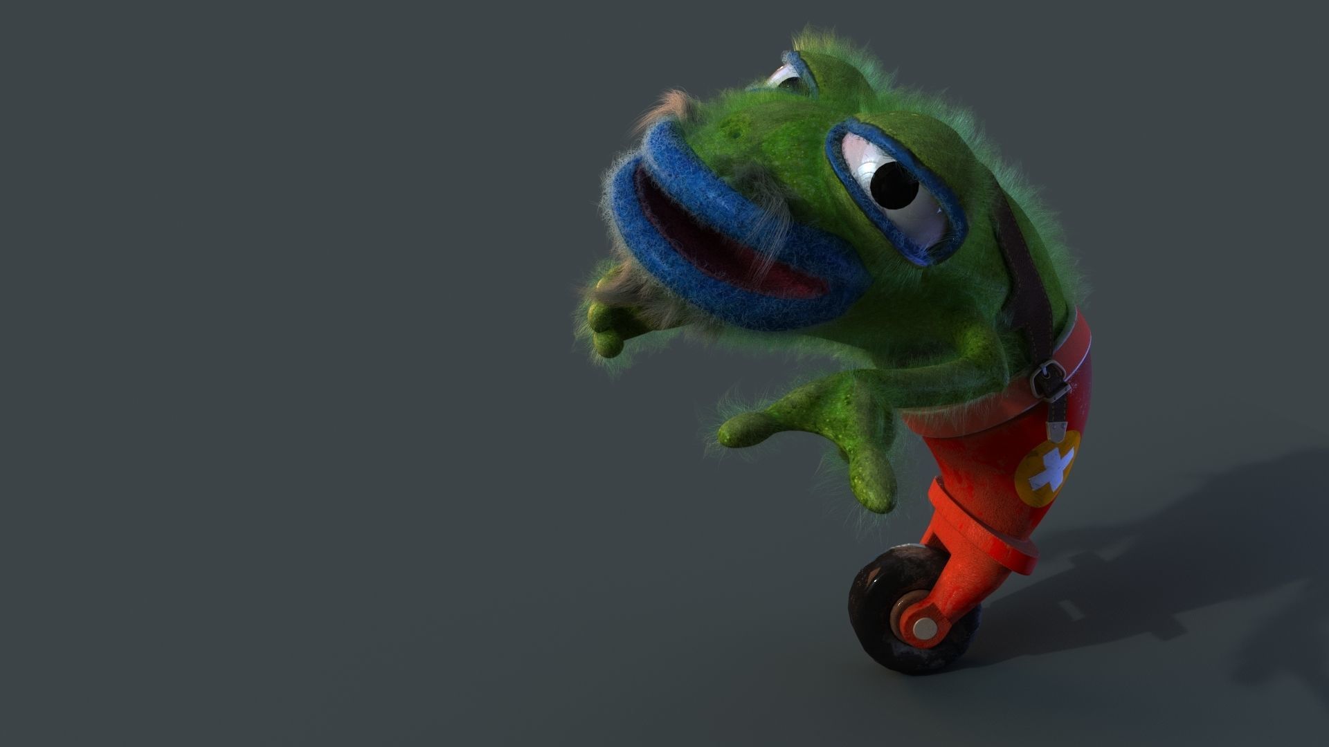 Strange frog 3D model_4