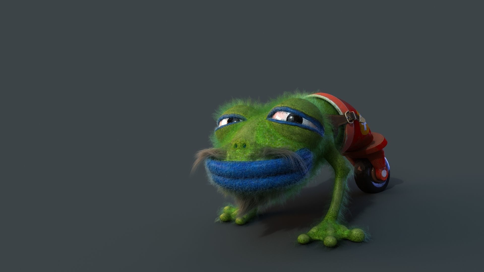 Strange frog 3D model_3