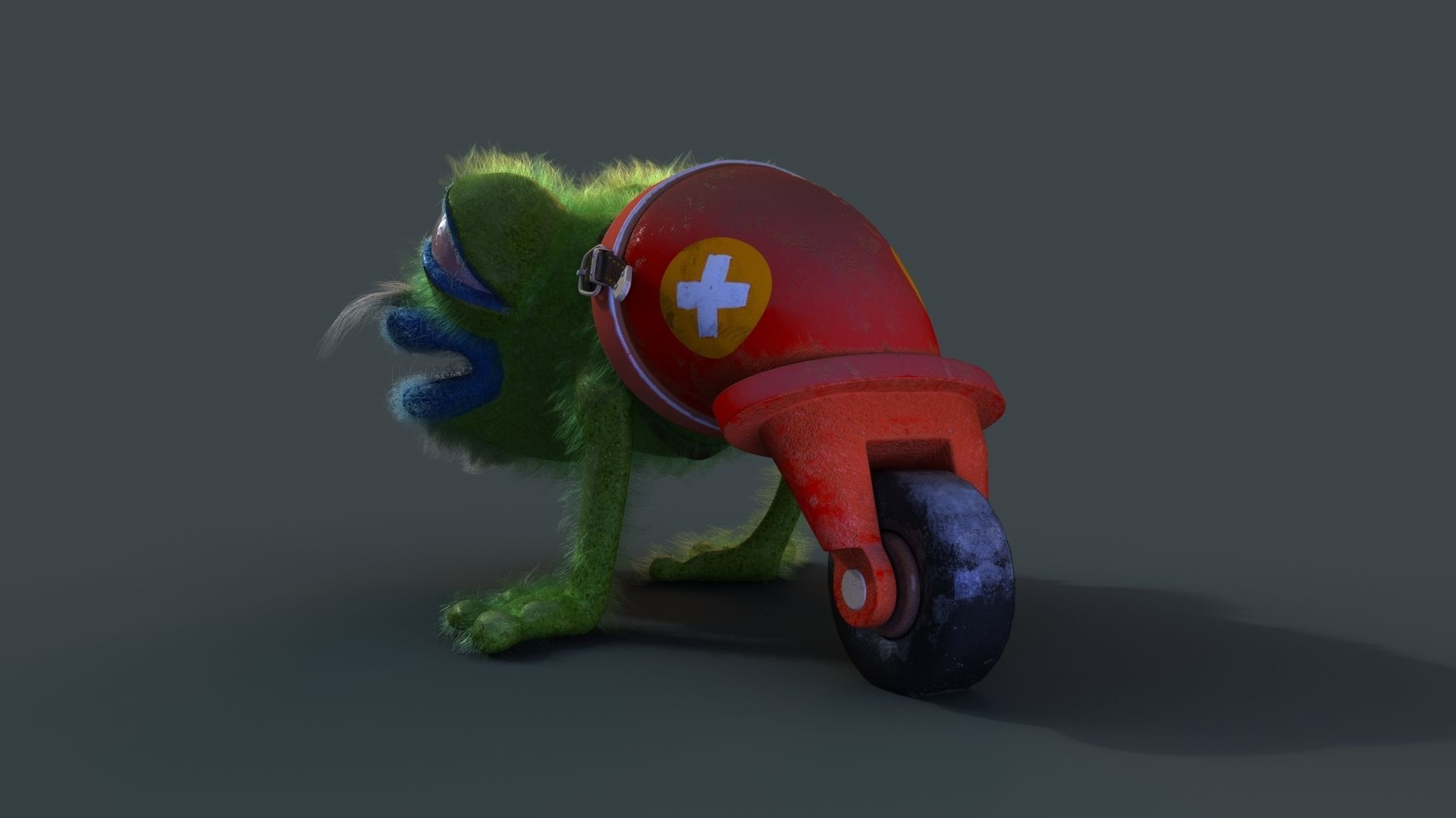 Strange frog 3D model_1