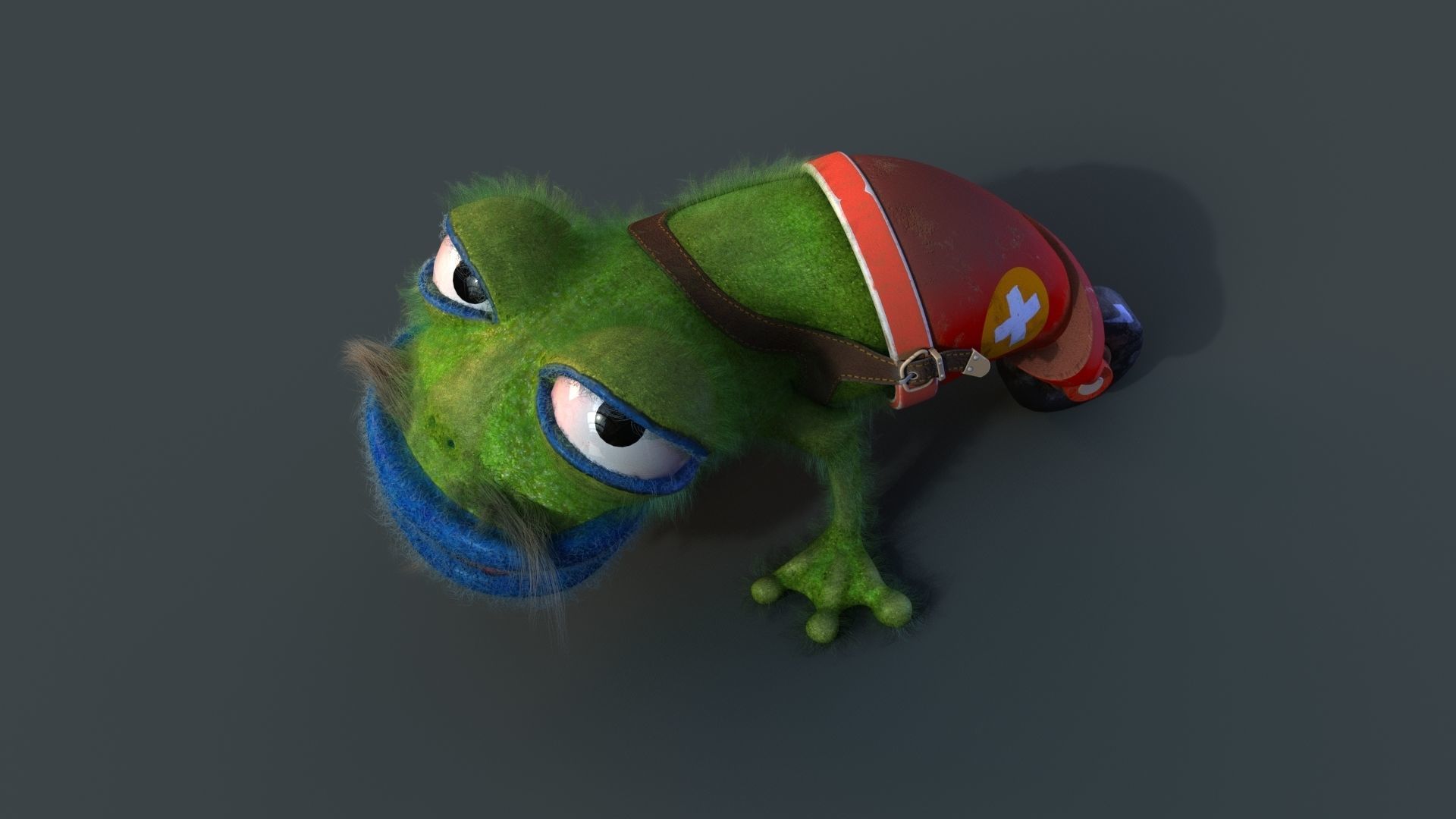 Strange frog 3D model_2