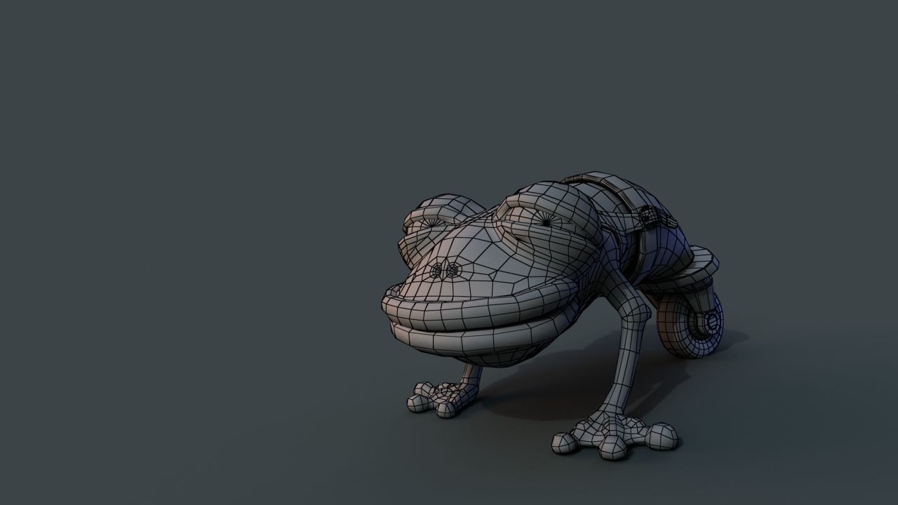 Strange frog 3D model_8