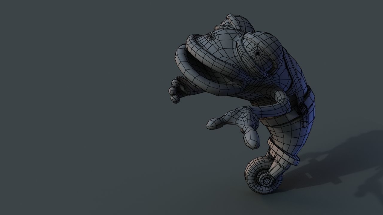 Strange frog 3D model_9