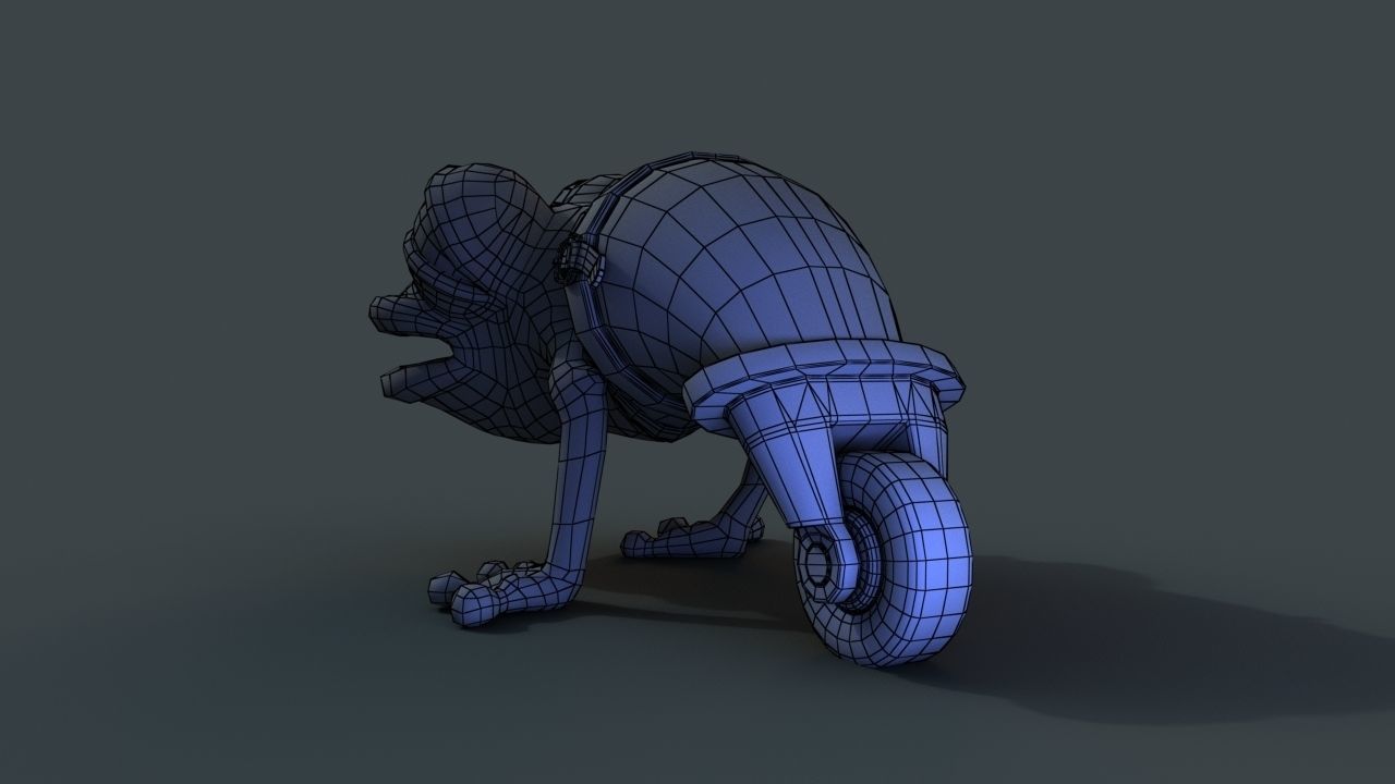 Strange frog 3D model_6