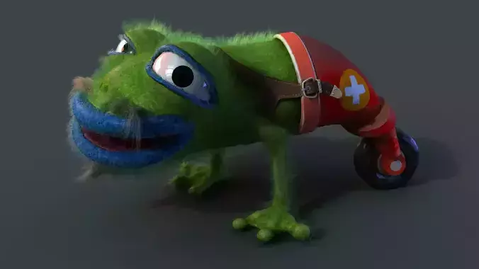Strange frog 3D model