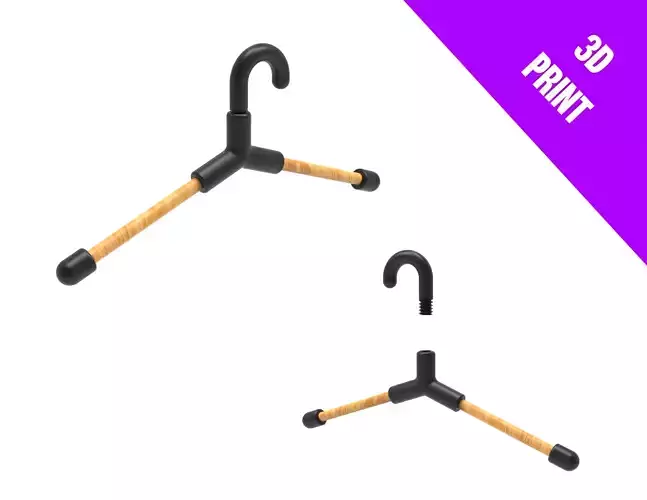 CLOTHES HANGER - 3D PRINTED Free 3D print model