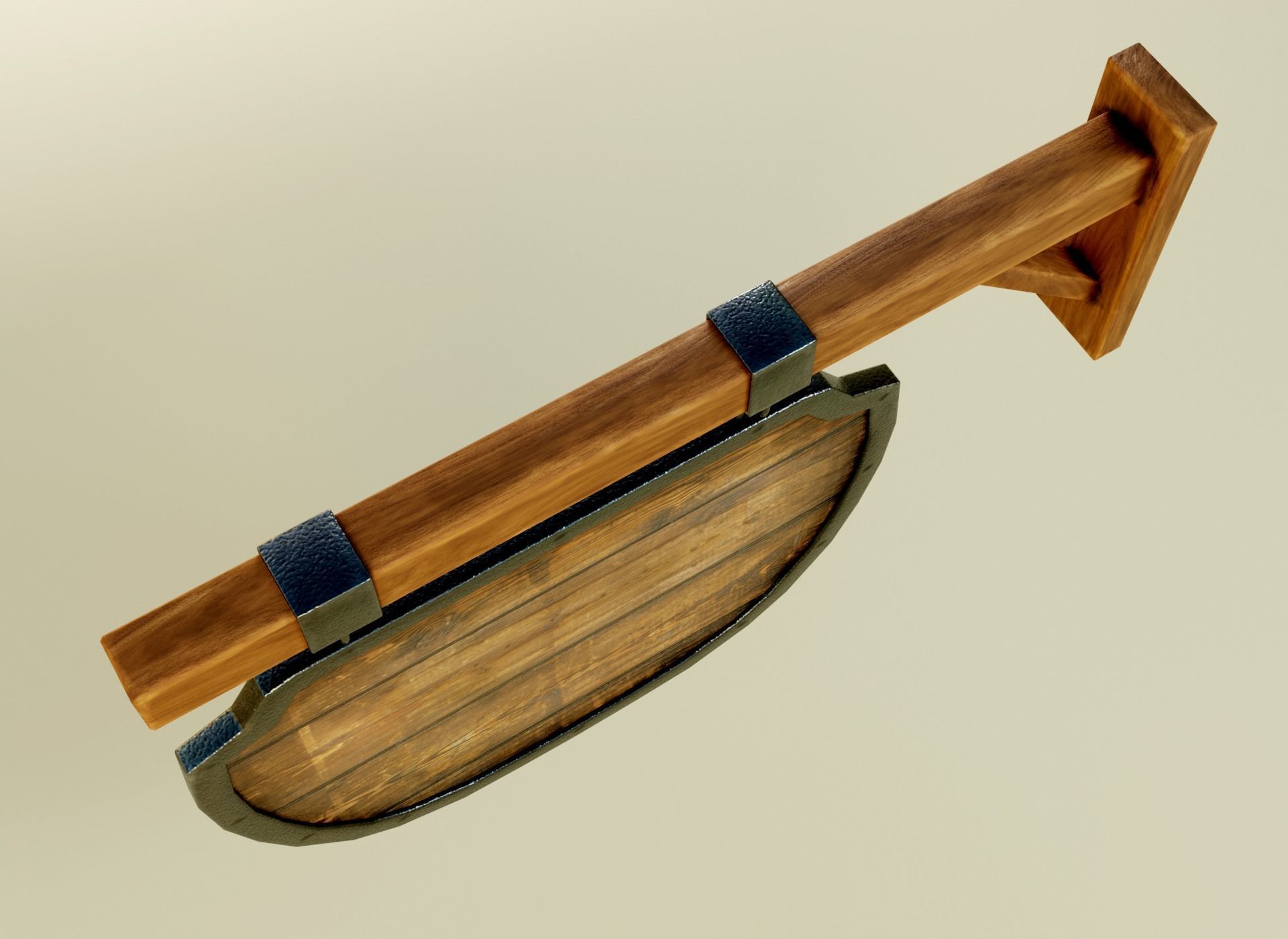 Medival Sign Set Low-poly 3D model_4